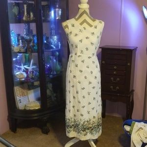 Ladies size 14 white w/ blue flowers and a jacket